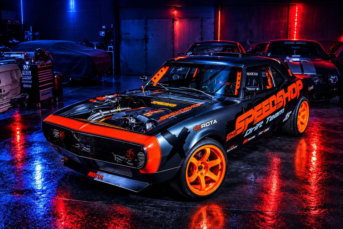 Camaro 1967 de drift, LS3 6,8 l compressé Whipple