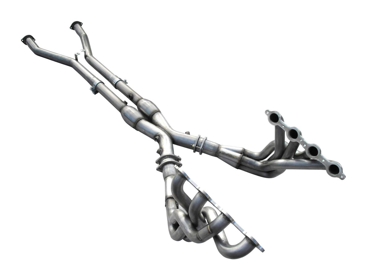 Collecteurs longs ARH 1-3/4 pouces inox avec X-pipe catalysé pour Corvette C5
